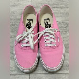 Pink Authentic Vans Skate Shoes
